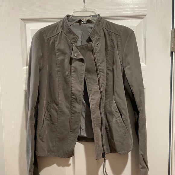 Free People Gray Moto Jacket - Picture 1 of 3